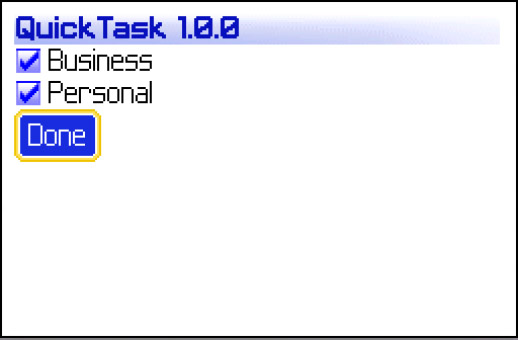 <b>QuickTask 1.0.1 for blackberry os 6 & 7 apps</b>