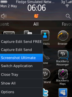 <b>Screenshot Ultimate 2.1 for blackberry os 6 & 7 a</b>