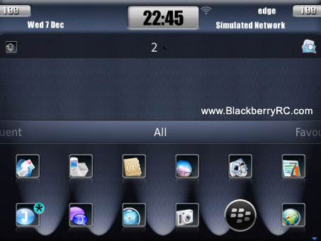 Blue Carbon 9850,9860 theme for OS7 Devices