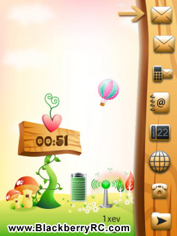 Story Spring 3D Animated theme for torch 9800 os6