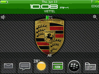 Green Porsche Design for bb 9900,9930,9981 themes