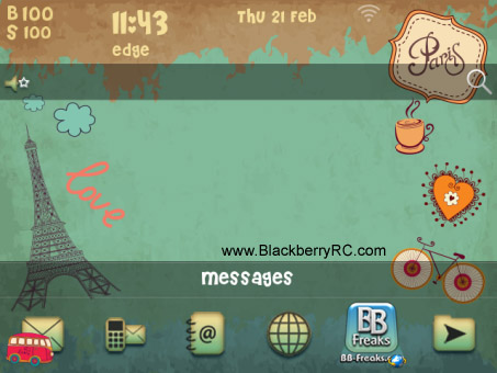 <b>Love Paris theme for 9900,9930,9981 os7 themes</b>