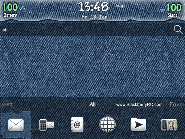 Blue Jeans theme for bold 99xx os7