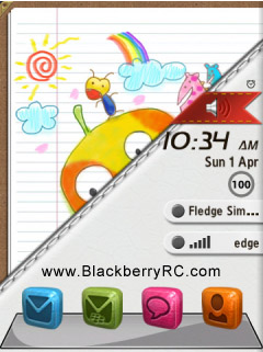 3D icon theme - Color Leather ( 9810 torch os7 )