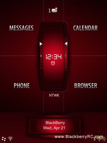 Red FORMULA 1 theme for Torch 9800 OS 6.xx