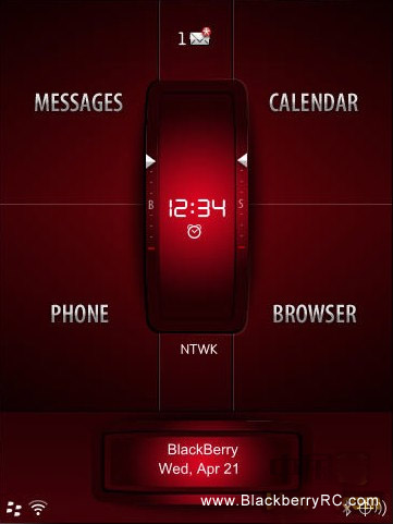 <b>Red FORMULA 1 theme for Torch 9800 OS 6.xx</b>