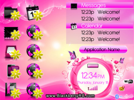 <b>ROSY THEME for 9800 torch os6</b>
