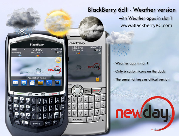 BlackBerry 6d1 Weather Version for 81,83,87,88 models