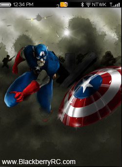 Captain America The First Avenger 9800 os6 theme