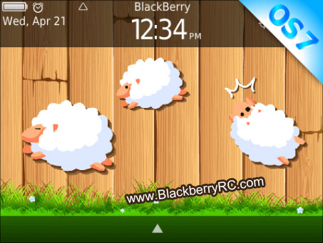Cute Crazy Sheep for blackberry 99xx themes