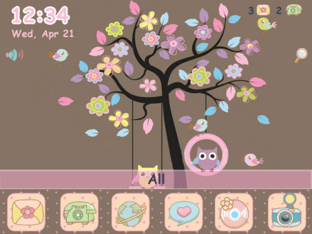 <b>Autumn of Owl Theme ( $ 0.99 )</b>