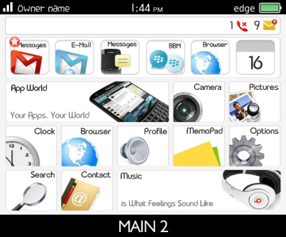 iWeb Theme v1.6.4 for BlackBerry