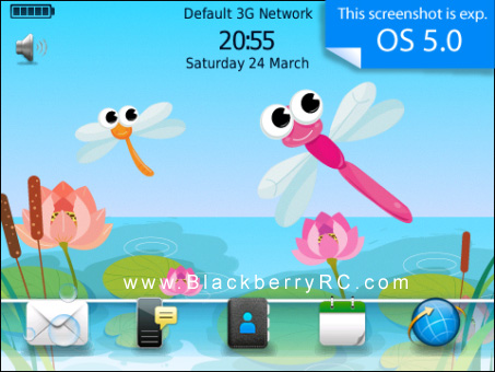 free Lovely Dragonfly OS7 99xx themes