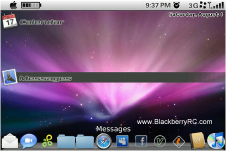 <b>Mac OS X Leopard Theme for BlackBerry 95xx Downlo</b>