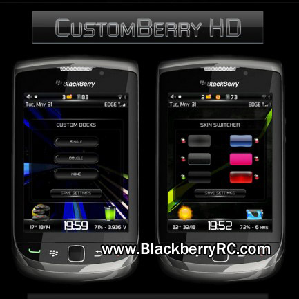 CustomBerry HD 9800 Torch Themes