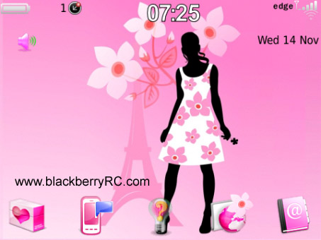 Girly Fashion Icon 99xx bold Theme