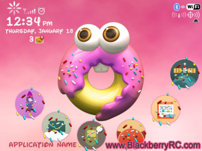 Cutie Donuts Sweet 99xx bold themes os7