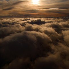 Nature High Sky Thick Clouds 1440x1440 wallpaper