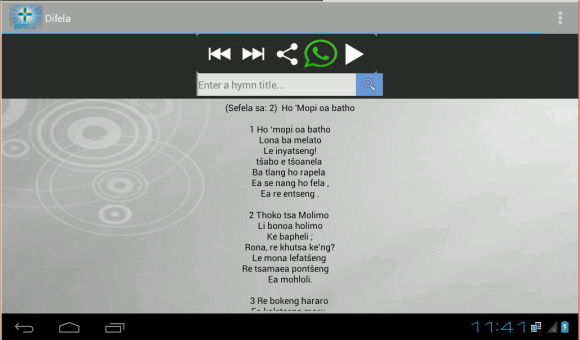 <b>Difela Hymns 1.0.1 for blackberry 10</b>