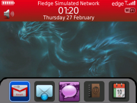 <b>Dragon Kongu theme for blackberry 99x os7.x</b>