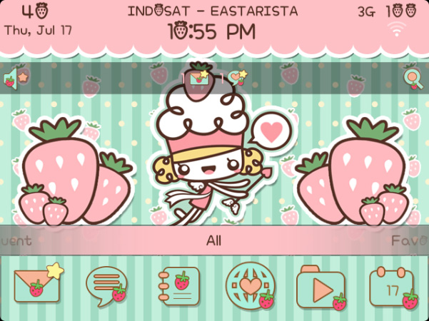 <b>Strawberry Cupid for blackberry theme</b>