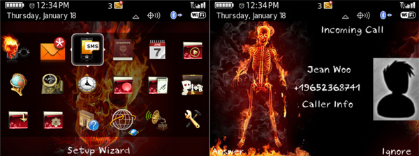 flaming skeleton pop