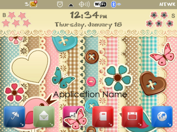 <b>free Elegant Blackberry Theme</b>