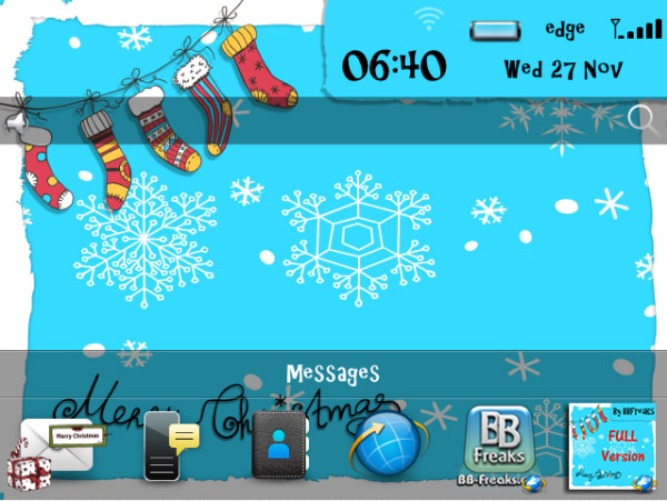 <b>Merry Xmas FREE Version Theme</b>