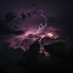 <b>Nature Dark Thunder Clouds 1440x1440 hd wallpaper</b>