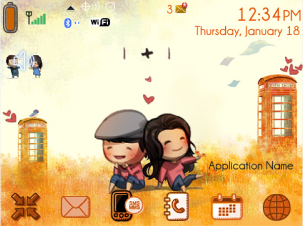 <b>Happy Couple v1.0 for blackberry themes</b>