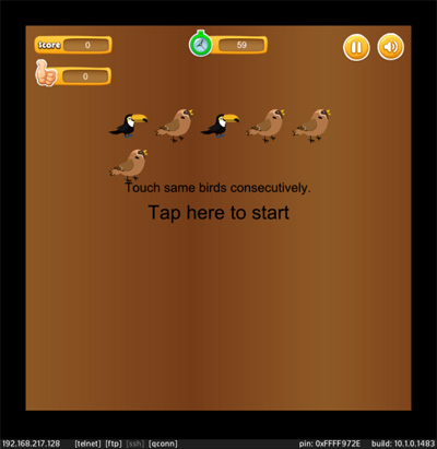 <b>Touch Same Birds - consecutively v1.0.1.1</b>