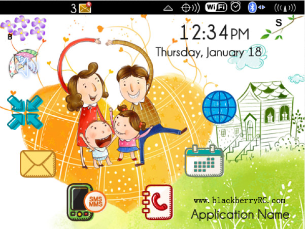 Ever Happy Life theme for blackberry download