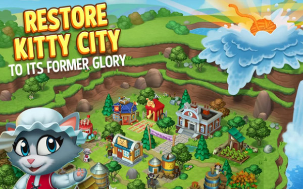 <b>Kitty City: Help Cute Cats Build & Harvest Crops</b>