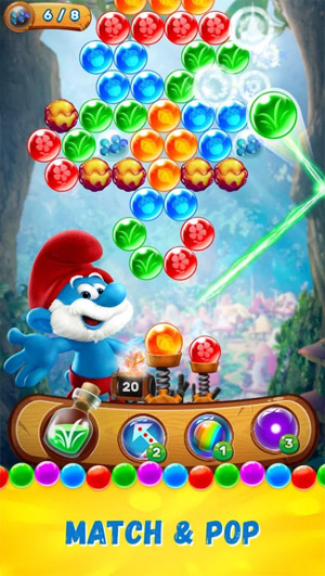 <b>Smurfs Bubble Story for blackberry keyone, priv g</b>