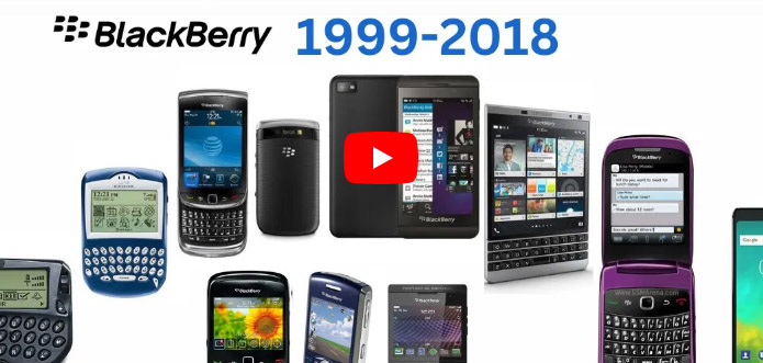 Blackberry phones 1999-2018 | blackberry phones evolution